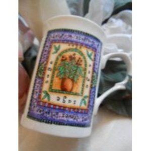 Paul Cardew Designs Signed Made in England Mug Cup Fine Bone China SAGE Herbs